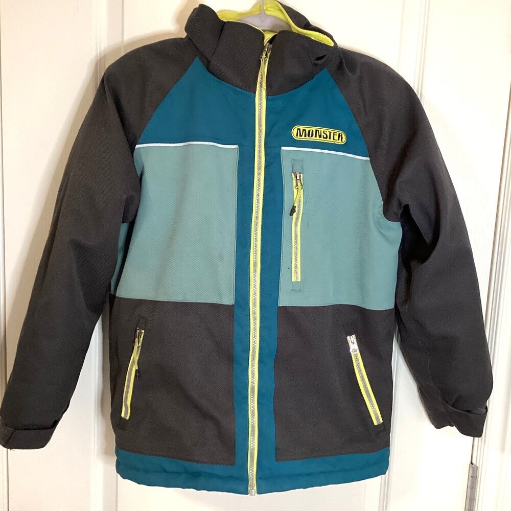 Monster Boys Size 12 Jacket Thinsulate Insulation Winter Back to School